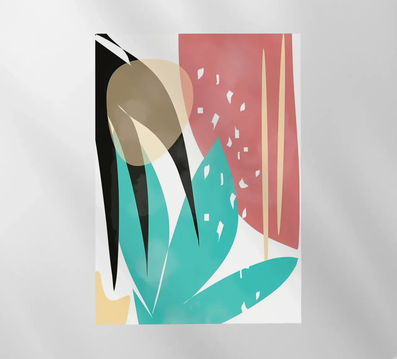 forme astratte foglie forme geometriche linee curve pellicola backlit da Janine P McGuire