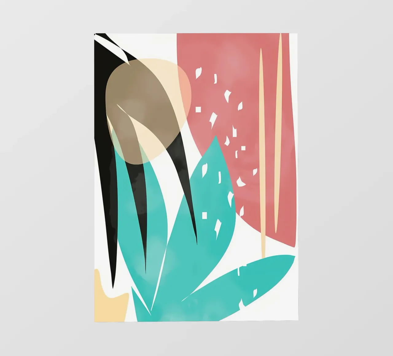 forme astratte foglie forme geometriche linee curve pellicola backlit da Janine P McGuire