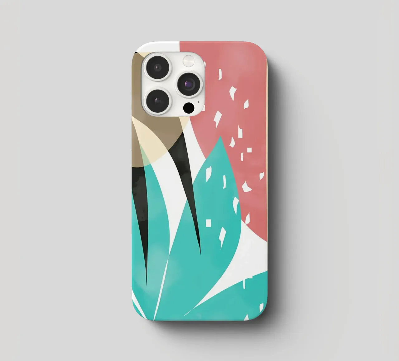 forme astratte foglie forme geometriche linee curve cover iphone da Janine P McGuire