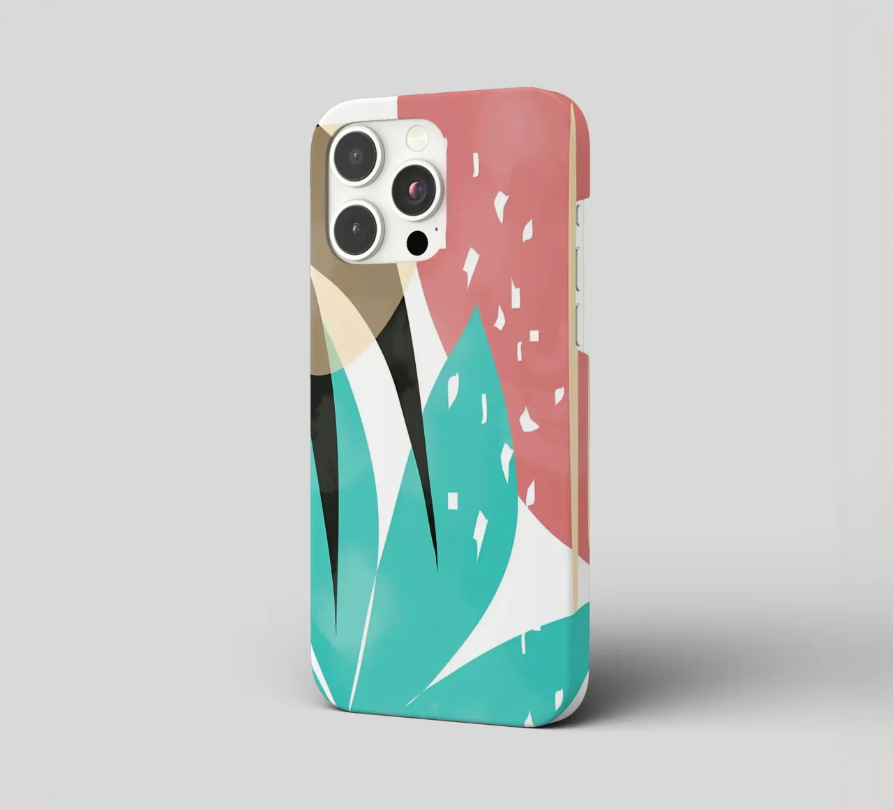 forme astratte foglie forme geometriche linee curve cover iphone da Janine P McGuire