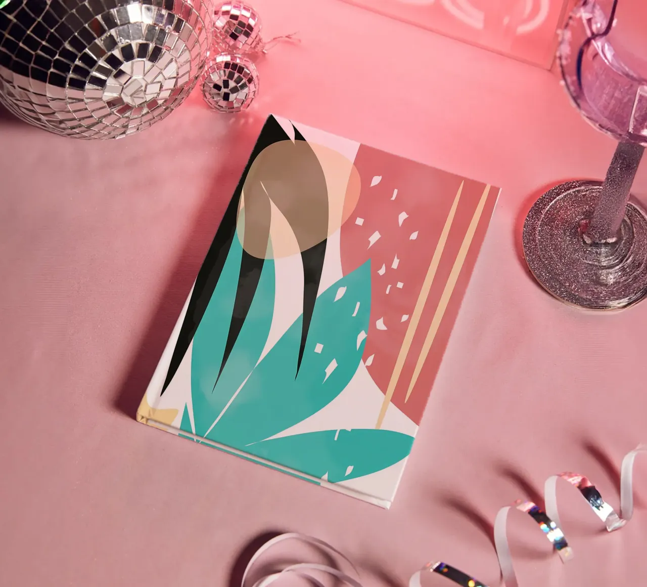 forme astratte foglie forme geometriche linee curve diario da Janine P McGuire