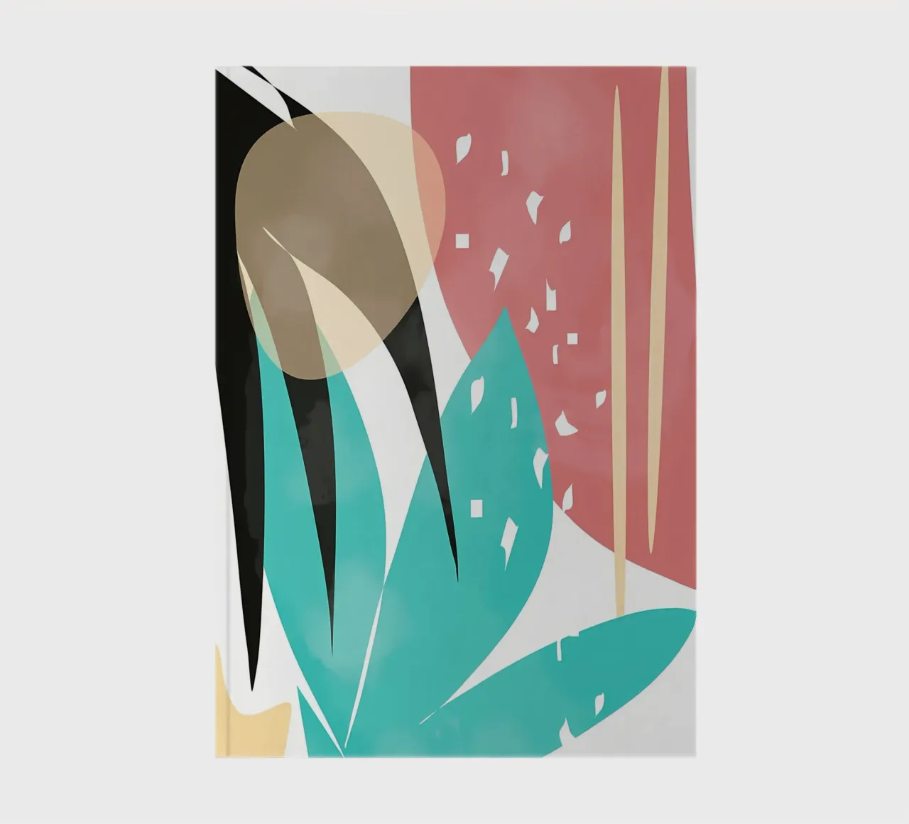 forme astratte foglie forme geometriche linee curve diario da Janine P McGuire