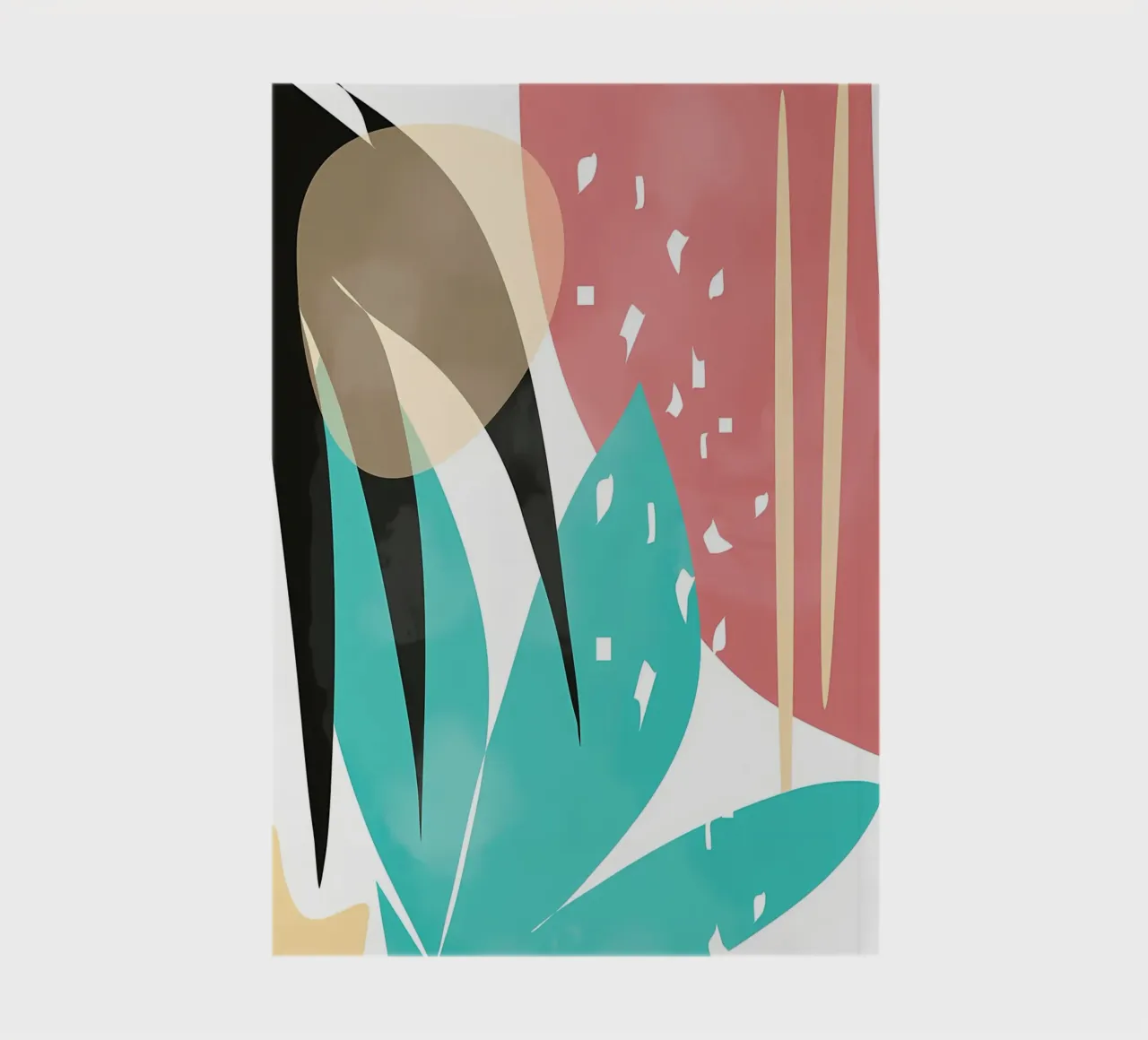 forme astratte foglie forme geometriche linee curve diario da Janine P McGuire