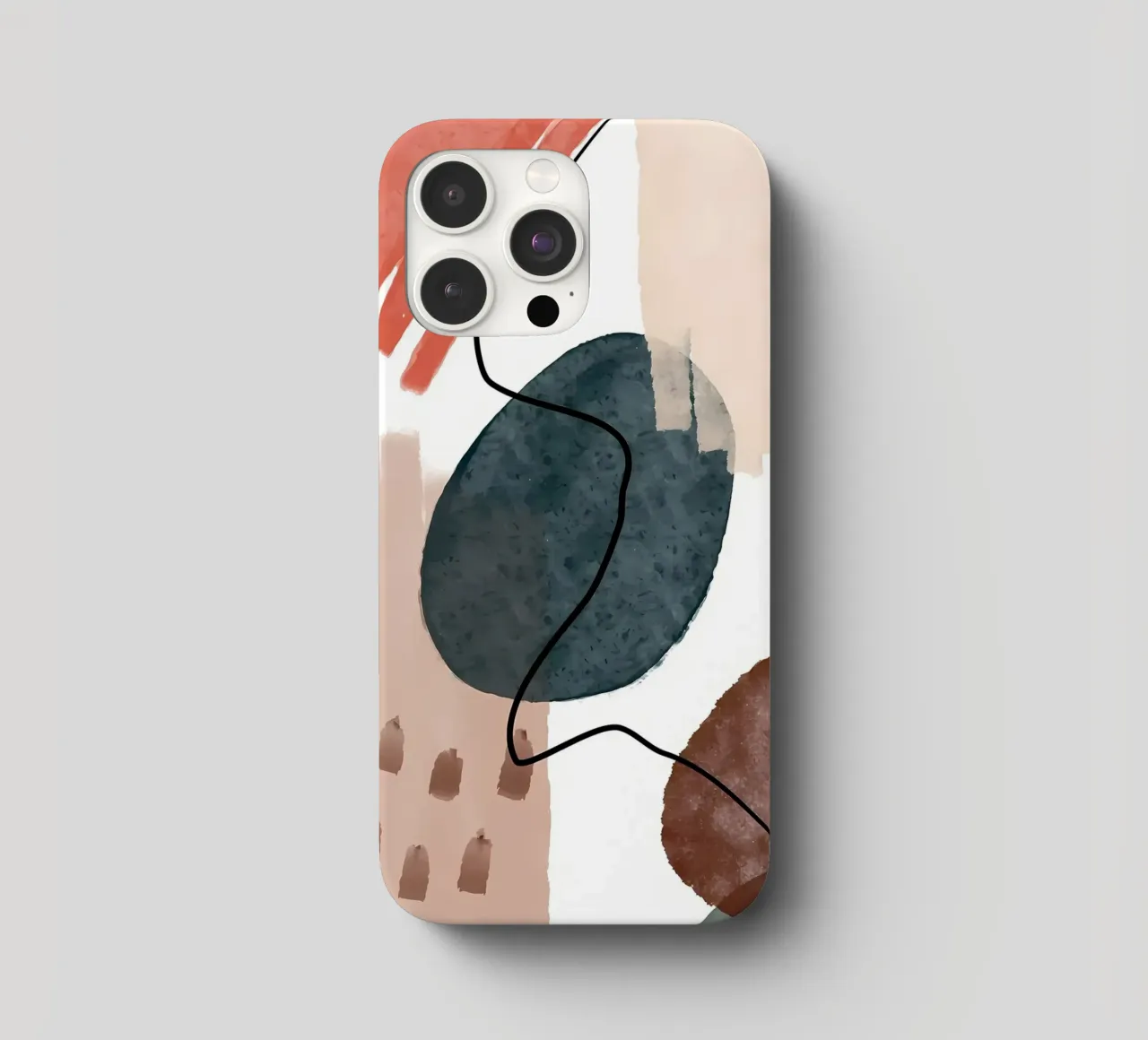 forme astratte linee curve pennellate texture morbide cover iphone da Janine P McGuire