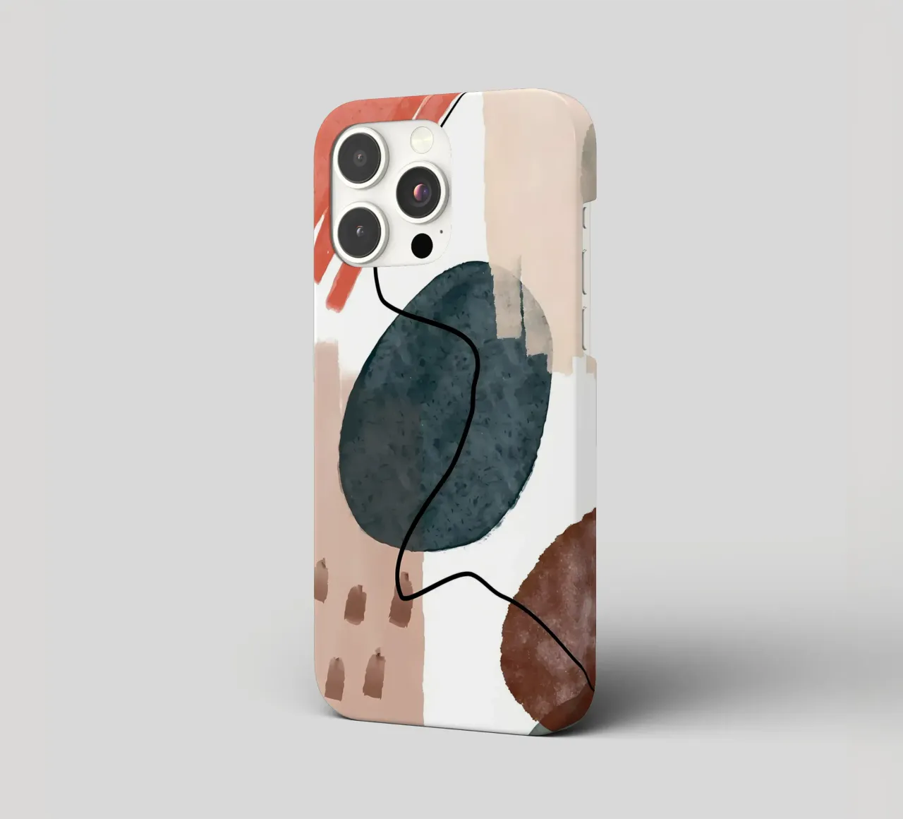 forme astratte linee curve pennellate texture morbide cover iphone da Janine P McGuire