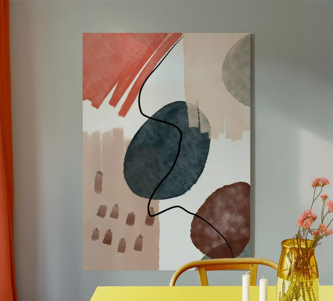 forme astratte linee curve pennellate texture morbide plexiglass da Janine P McGuire