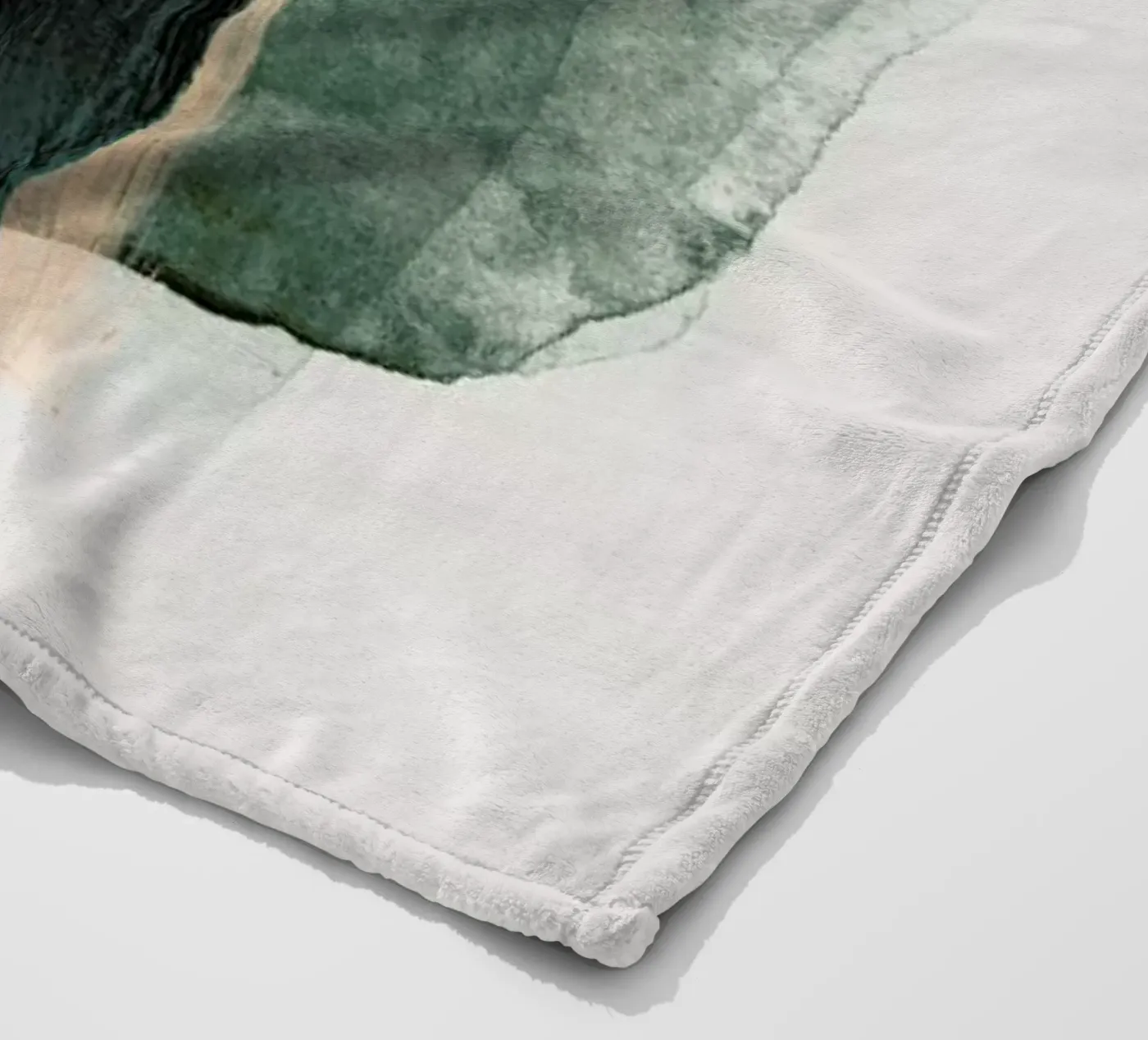 Emeraldgreen Fleecedecke von STUDIO LEEMO