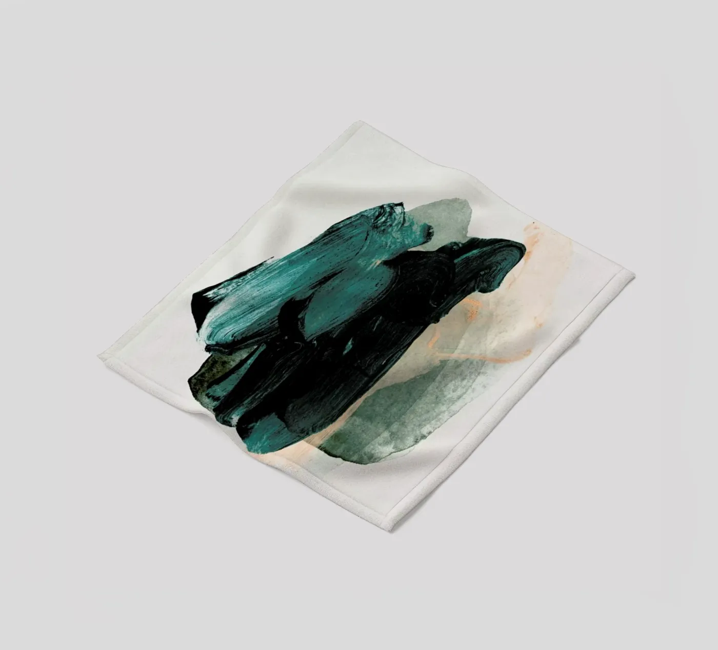 Emeraldgreen Fleecedecke von STUDIO LEEMO