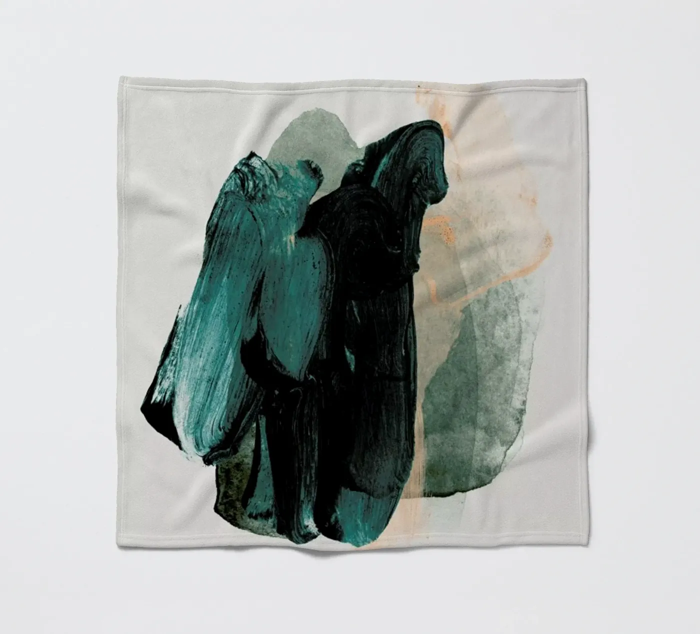 Emeraldgreen Fleecedecke von STUDIO LEEMO