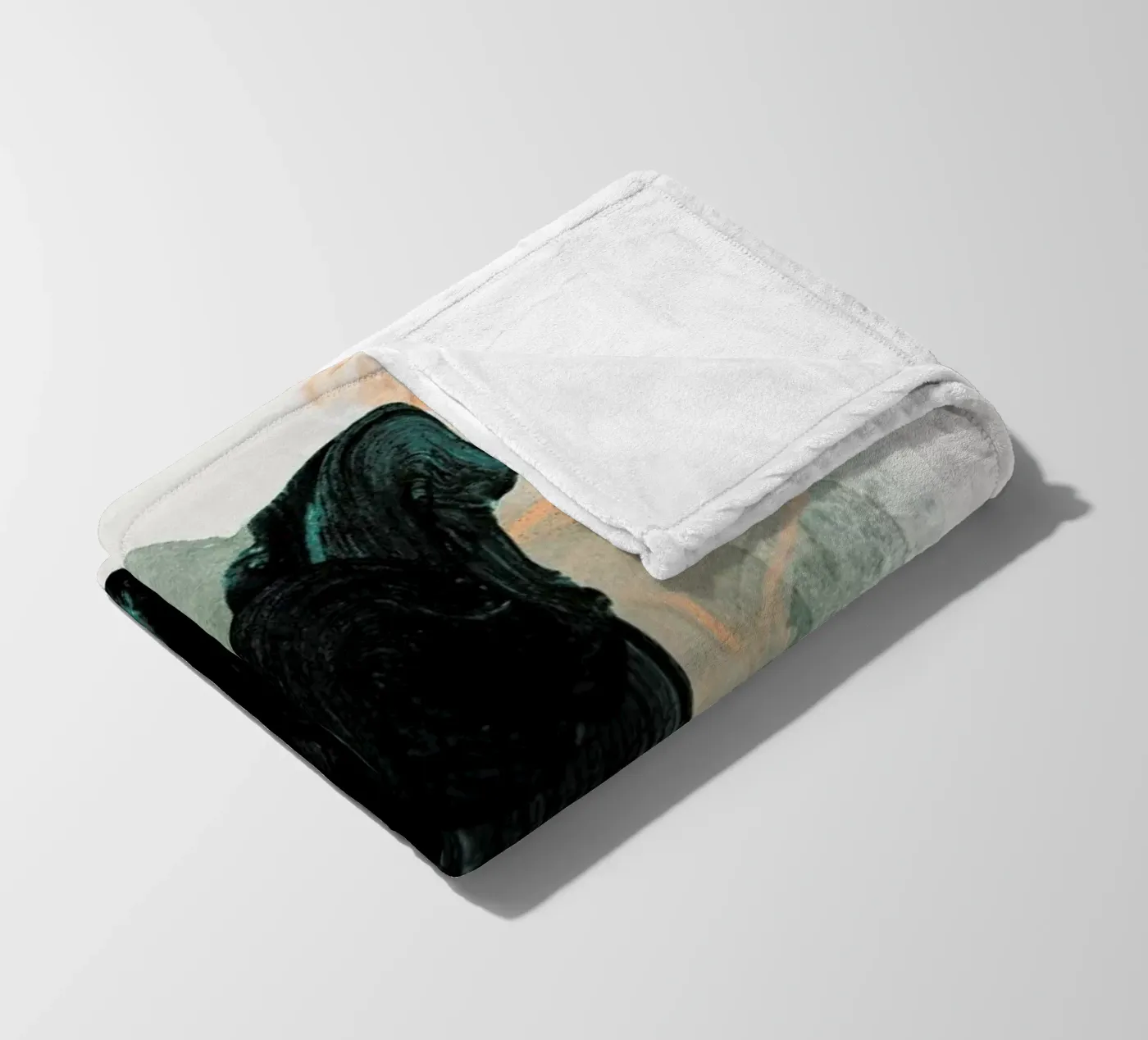 Emeraldgreen Fleecedecke von STUDIO LEEMO