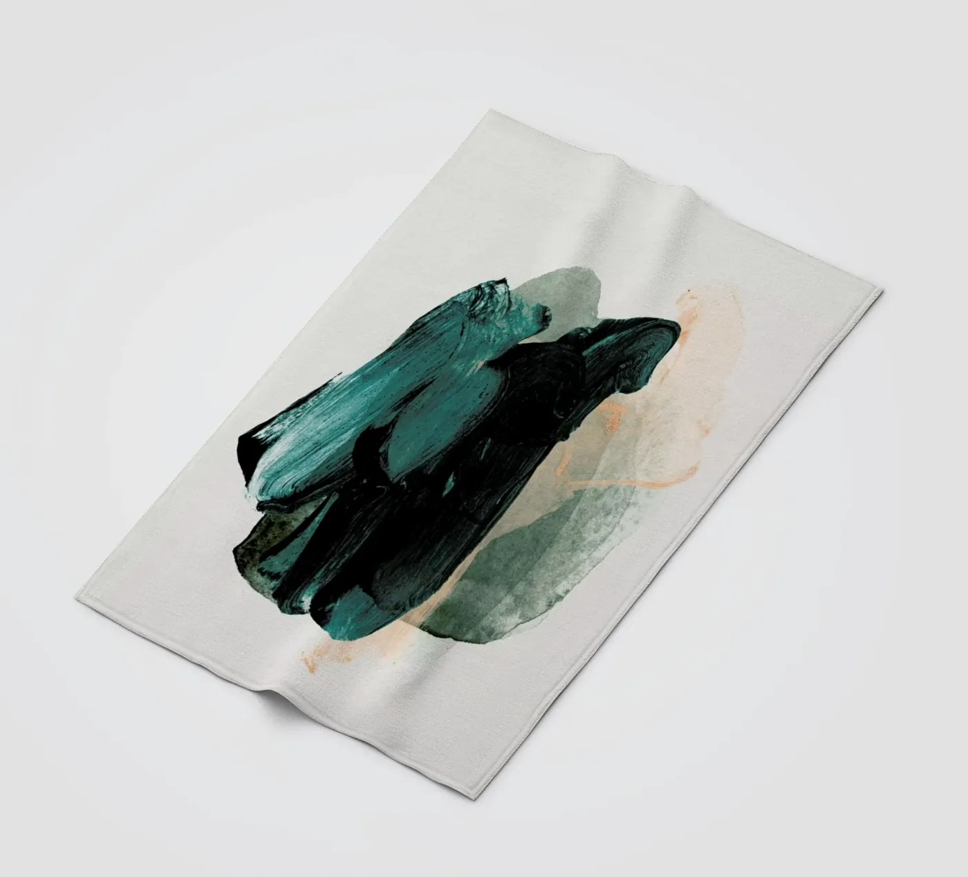 Emeraldgreen Fleecedecke von STUDIO LEEMO