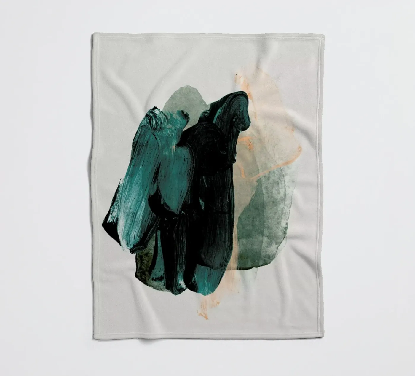 Emeraldgreen Fleecedecke von STUDIO LEEMO
