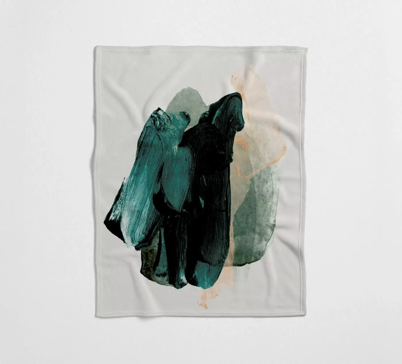 Emeraldgreen Fleecedecke von STUDIO LEEMO