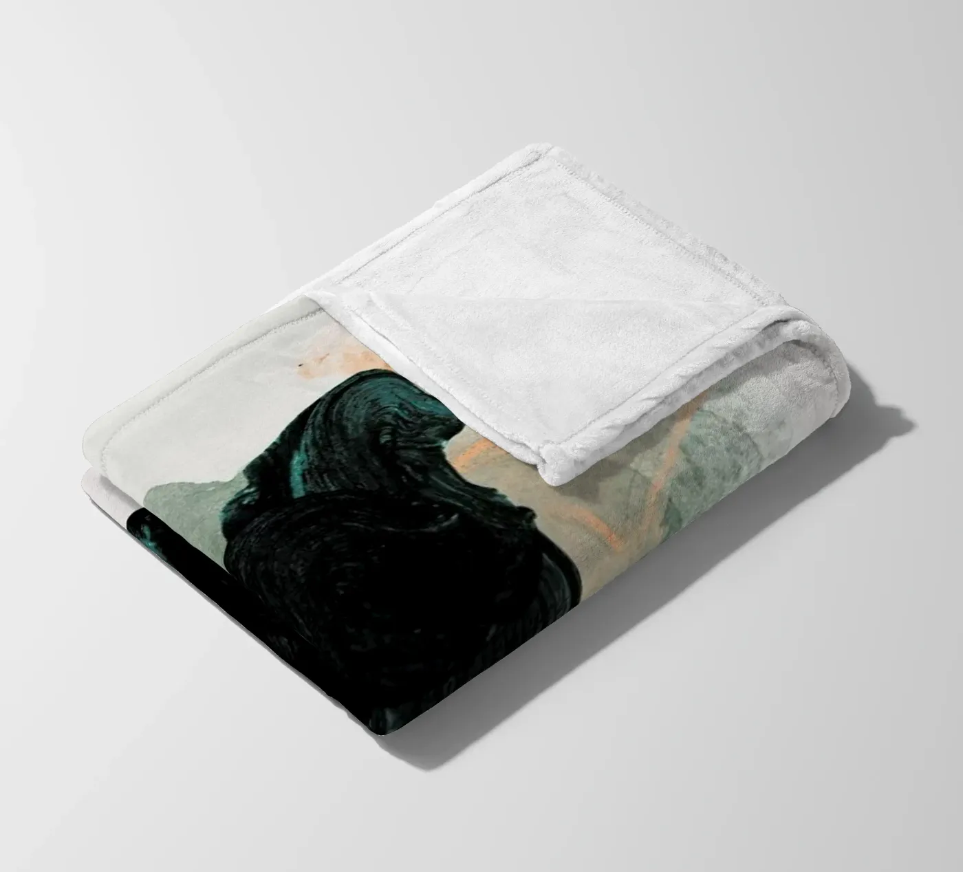 Emeraldgreen Fleecedecke von STUDIO LEEMO