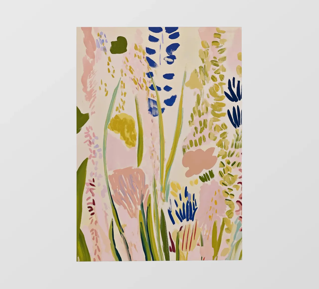 Abstrakter Blumendruck, Blumenposter Retro-Druck PVC Plane von Boheme