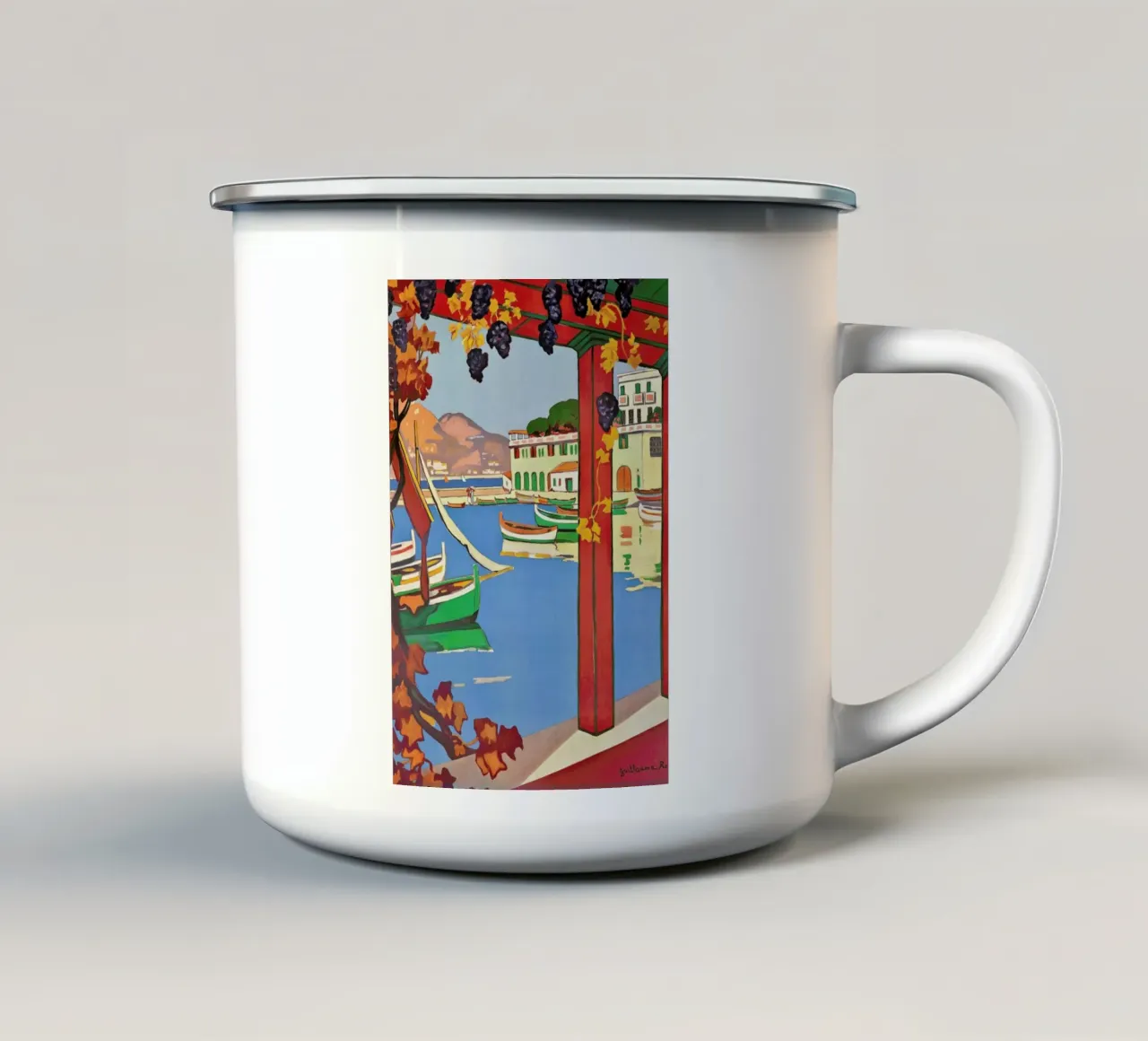 Roger - Cote d'Azur tazza in smalto da ARTOTHEK