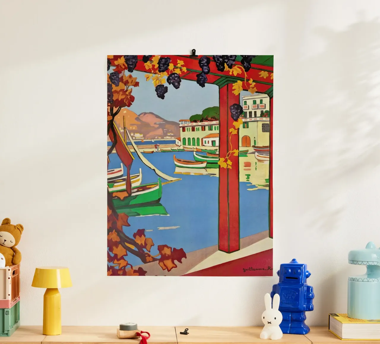 Roger - Cote d'Azur poster con telaio in legno da ARTOTHEK