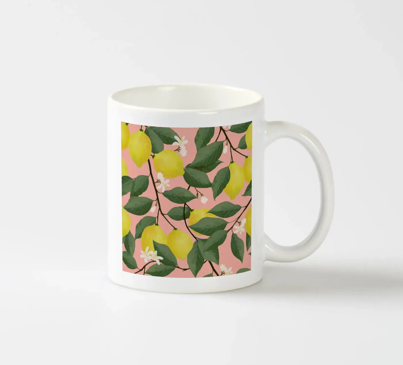 Lemon Tree ceramic mug by Laura Graves