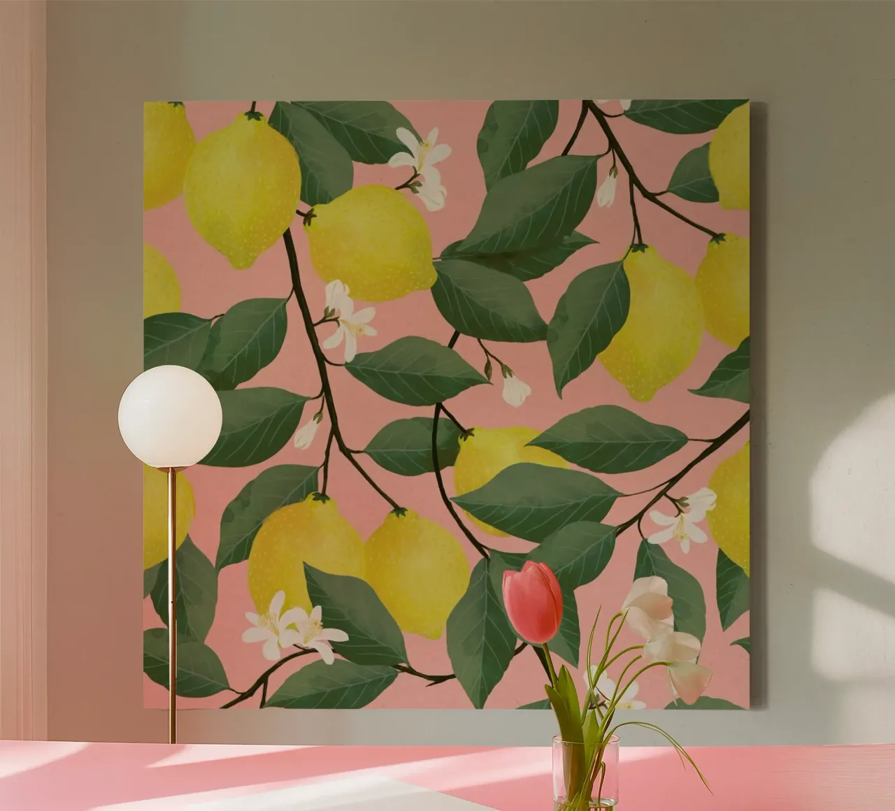Lemon Tree tela con Cornice a cassetta da Laura Graves