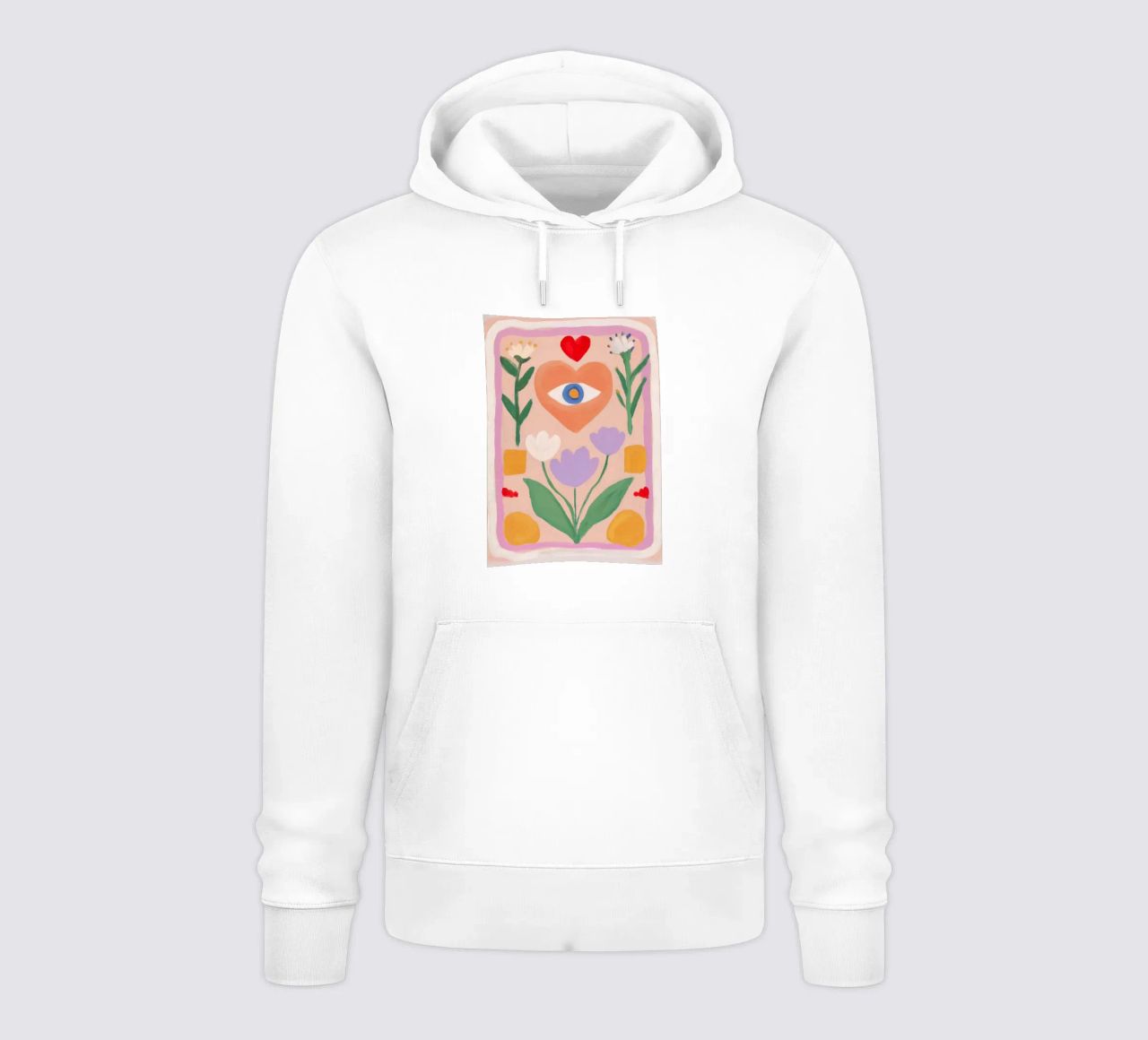 Folk Print, Evil Eye Boho Print sudadera con capucha de Boheme