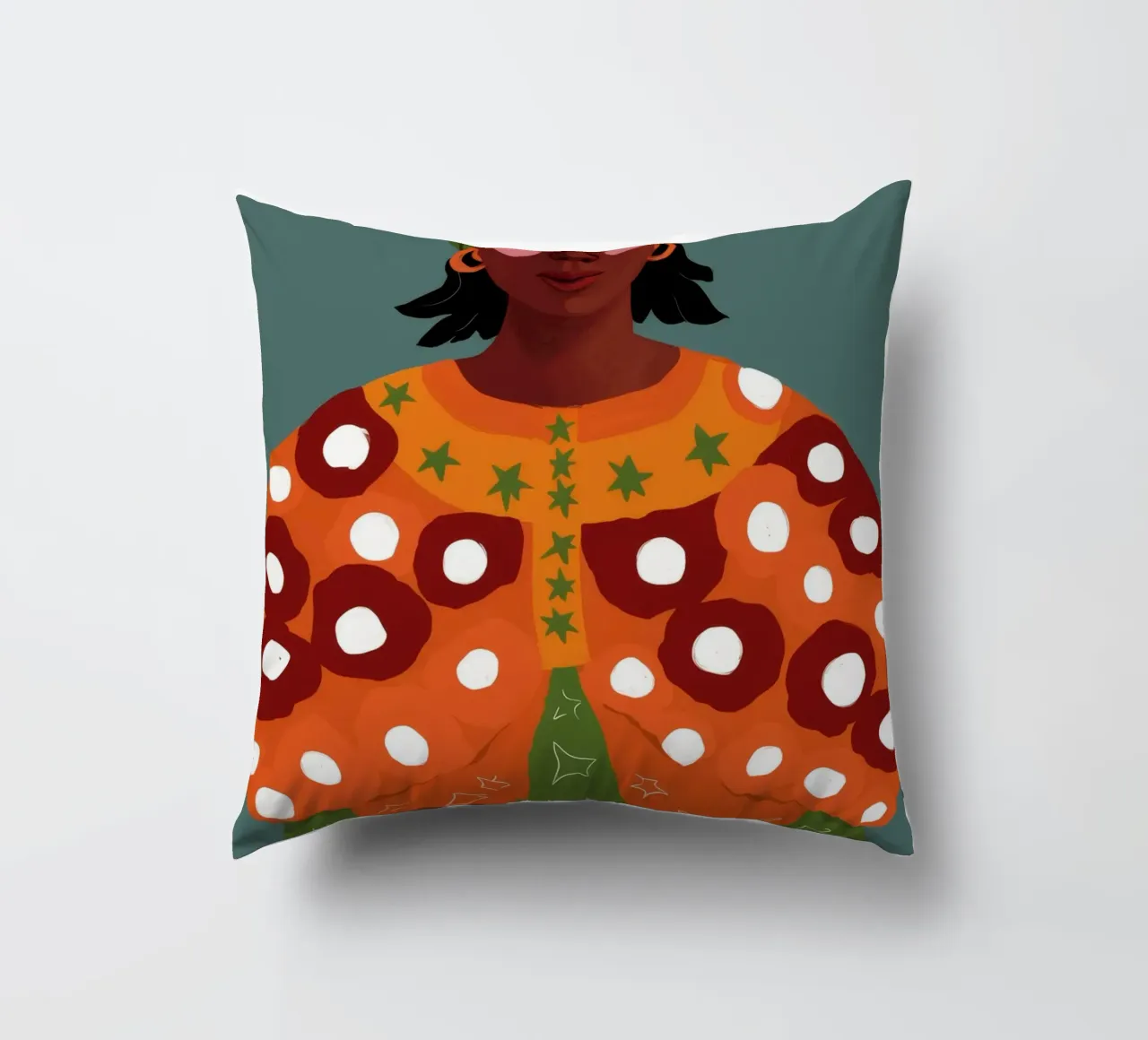 Ethereal Floral Glow decorative cushion by Twilight Muse