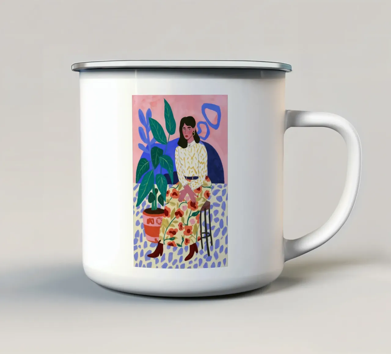 Armonia del giardino mistico tazza in smalto da Twilight Muse