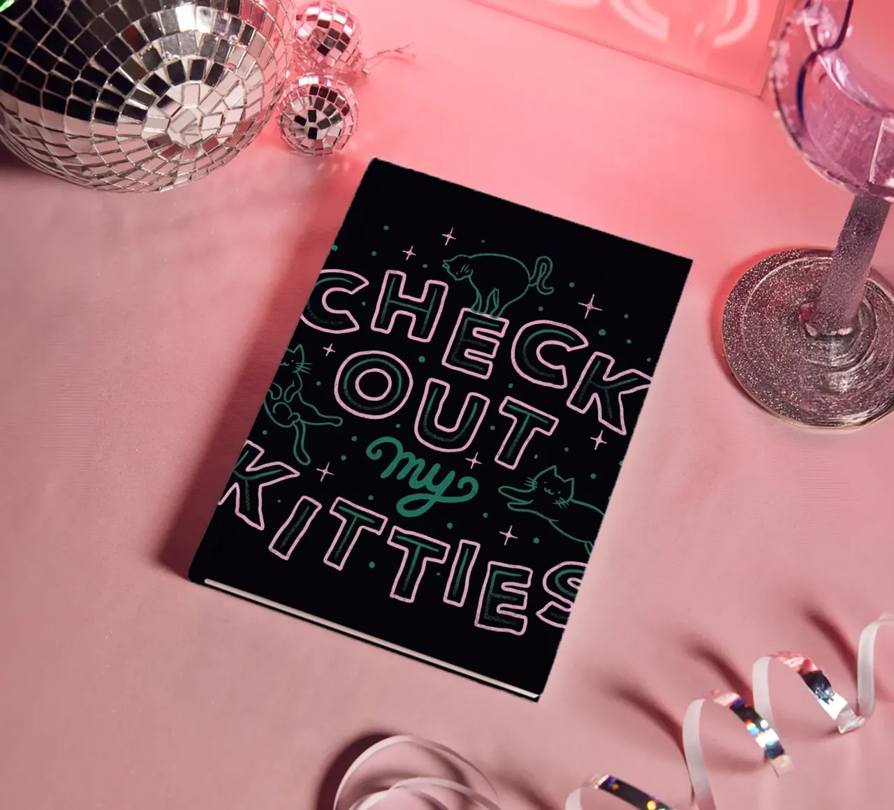 Check Out My Kitties notebook by Tobe Fonseca