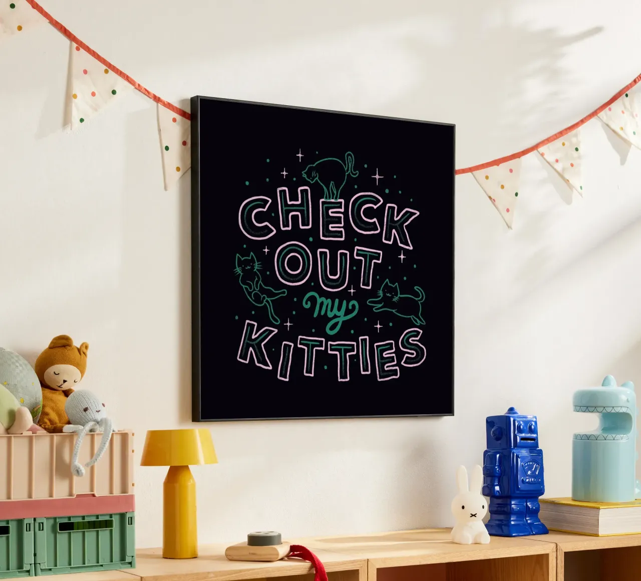 Check Out My Kitties alluminio dibond da Tobe Fonseca