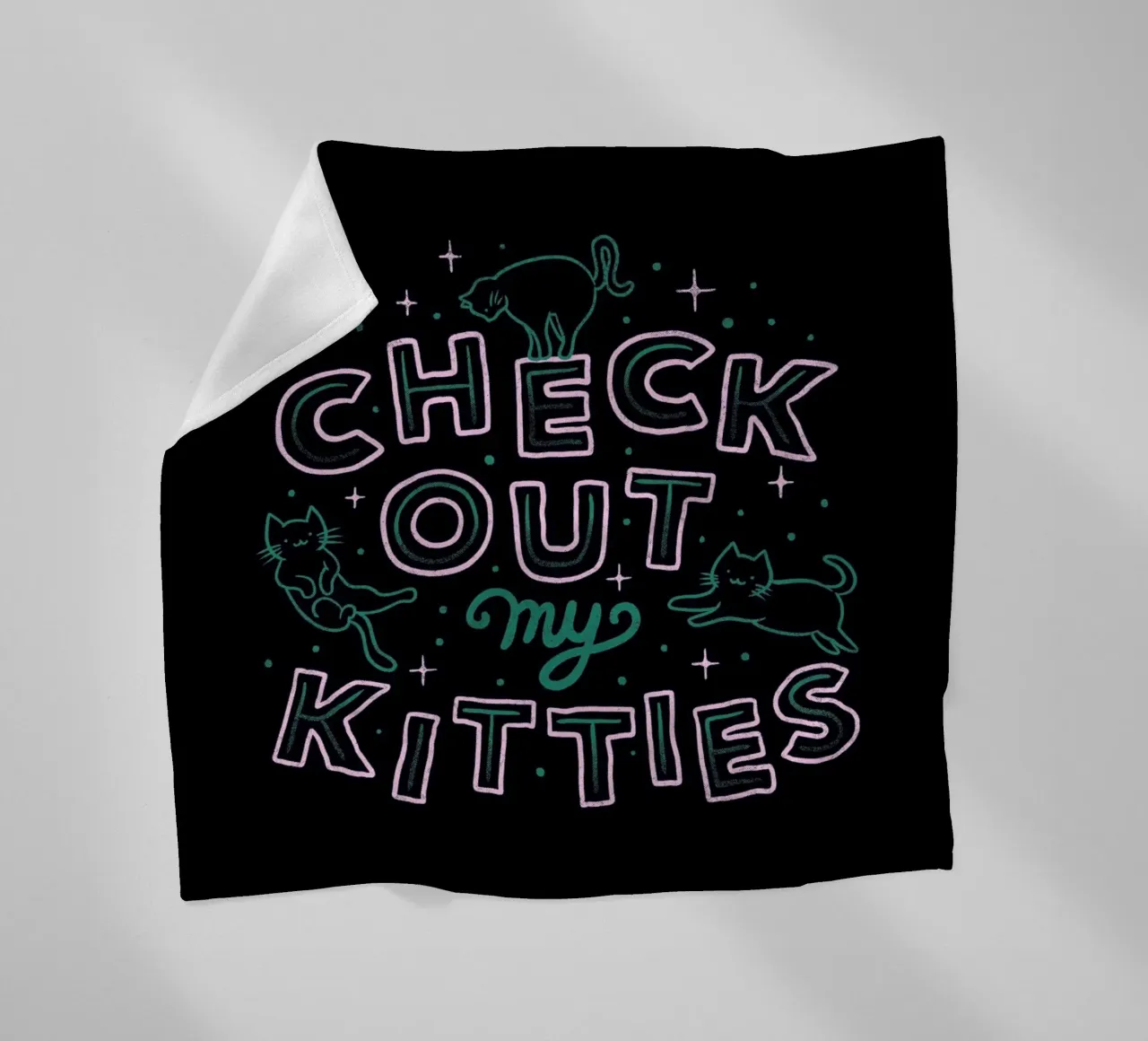 Check Out My Kitties coperta in pile da Tobe Fonseca