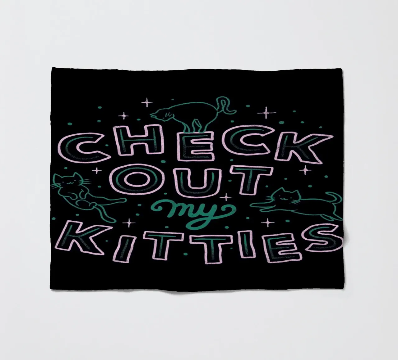 Check Out My Kitties coperta in pile da Tobe Fonseca