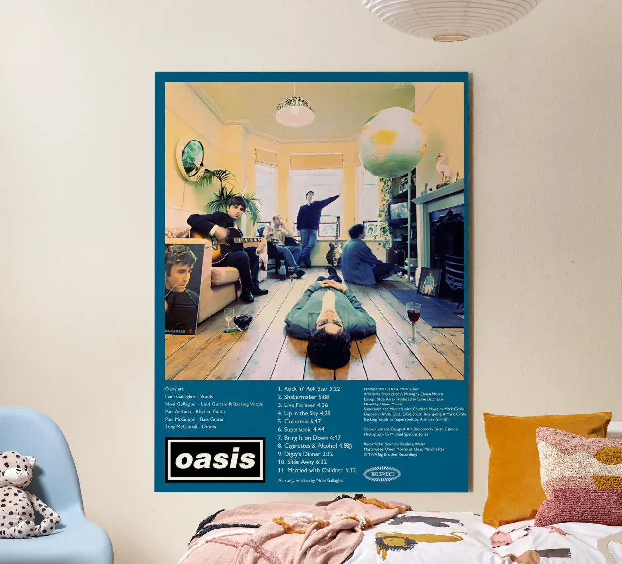 Definitely Maybe/Oasis alluminio dibond da Attaboy Dsgn
