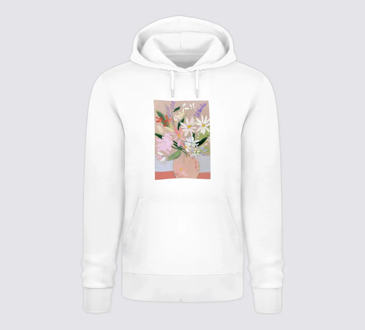 Fiore astratto in vaso felpa con cappuccio da Boheme