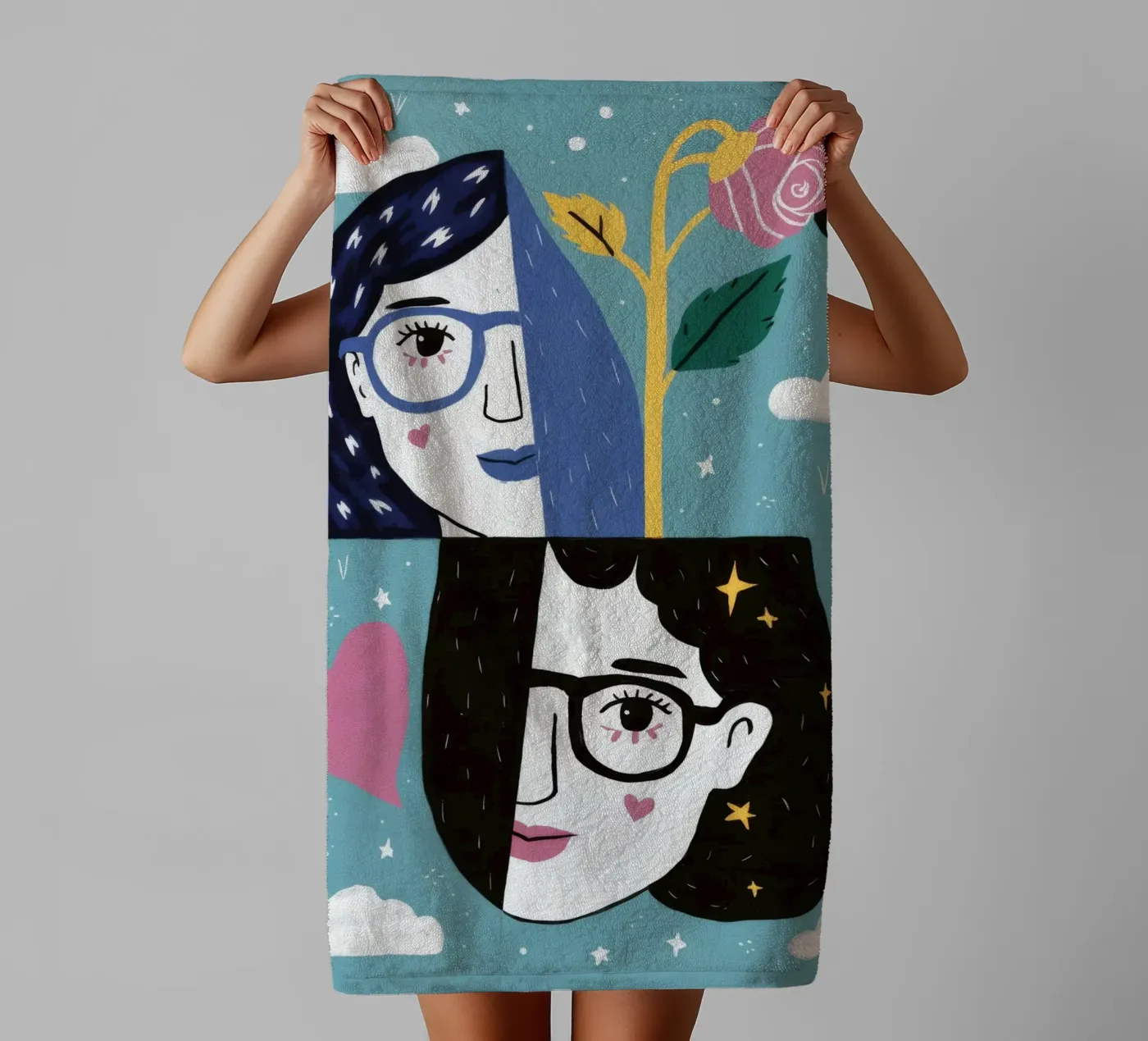 Celestial Dreamscape badhanddoek van Twilight Muse
