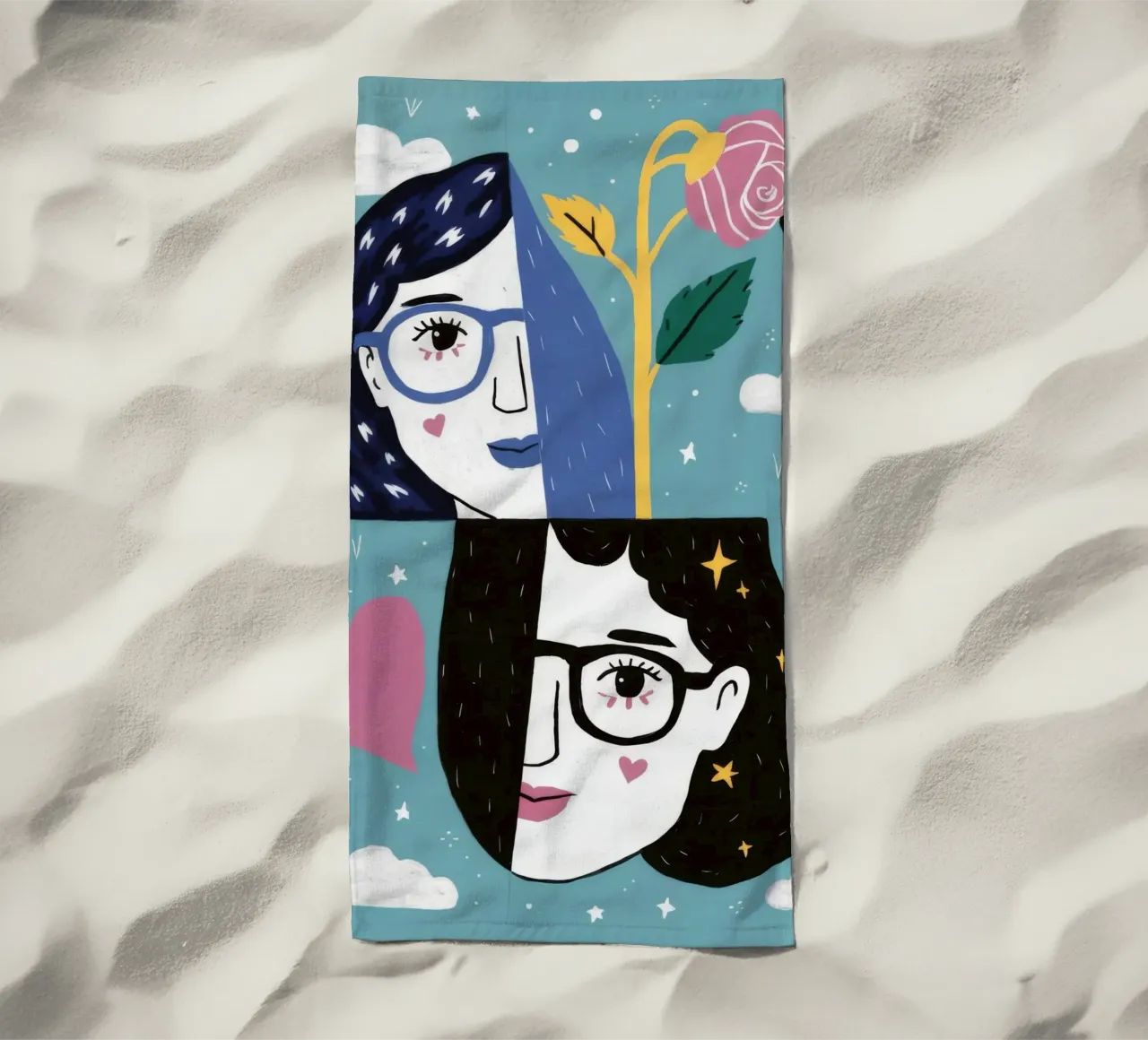 Paesaggio onirico celeste telo mare da Twilight Muse