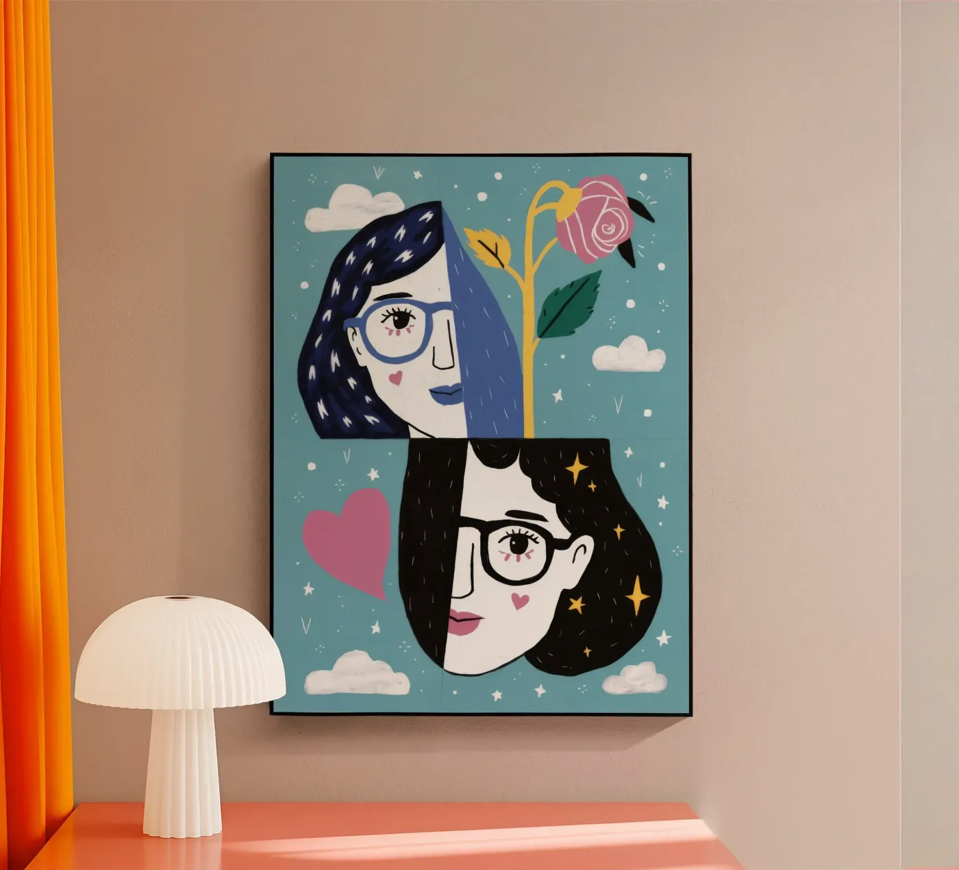 Paesaggio onirico celeste plexiglass da Twilight Muse