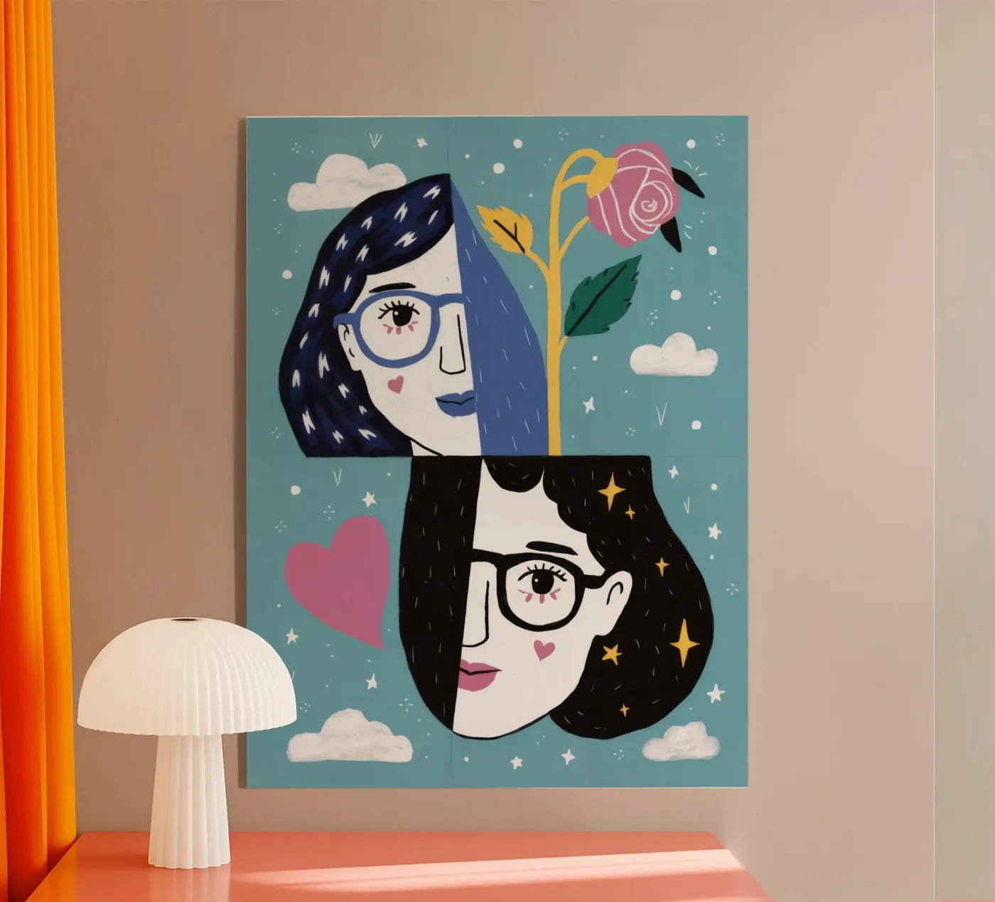 Paesaggio onirico celeste plexiglass da Twilight Muse