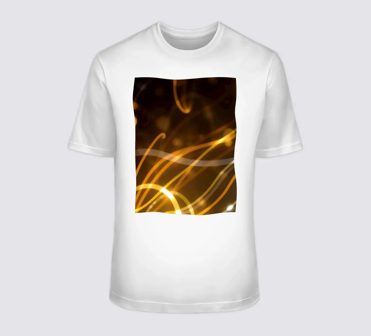 Dynamic abstract patterns of light and color atmosphere t-shirt by DesignDoodle