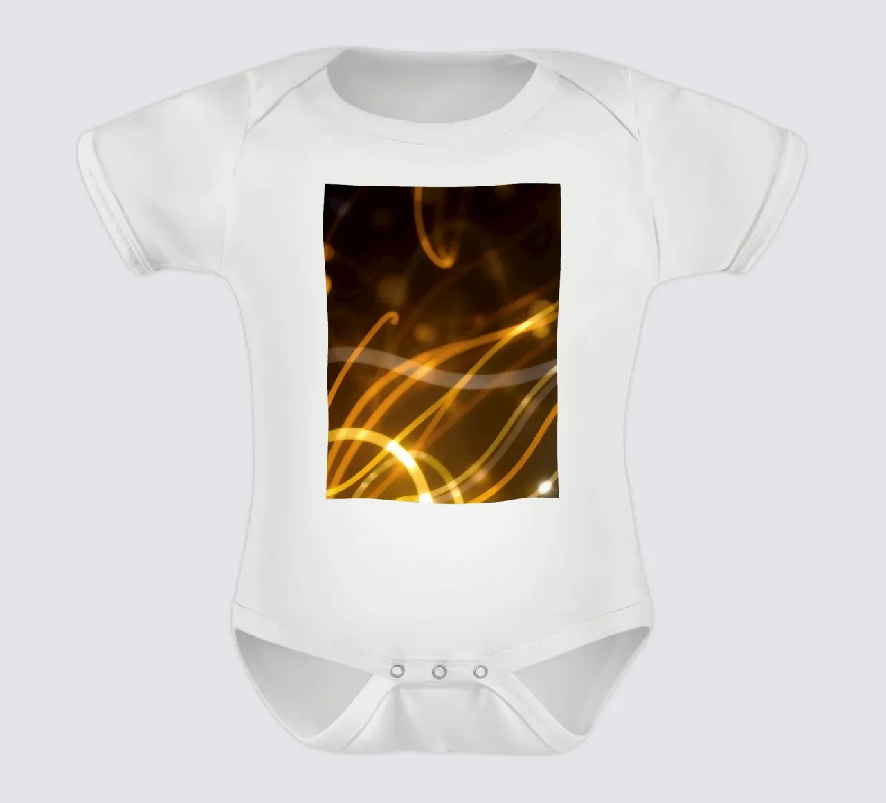 Motifs abstraits dynamiques de lumière et d'atmosphère colorée body bébé de DesignDoodle