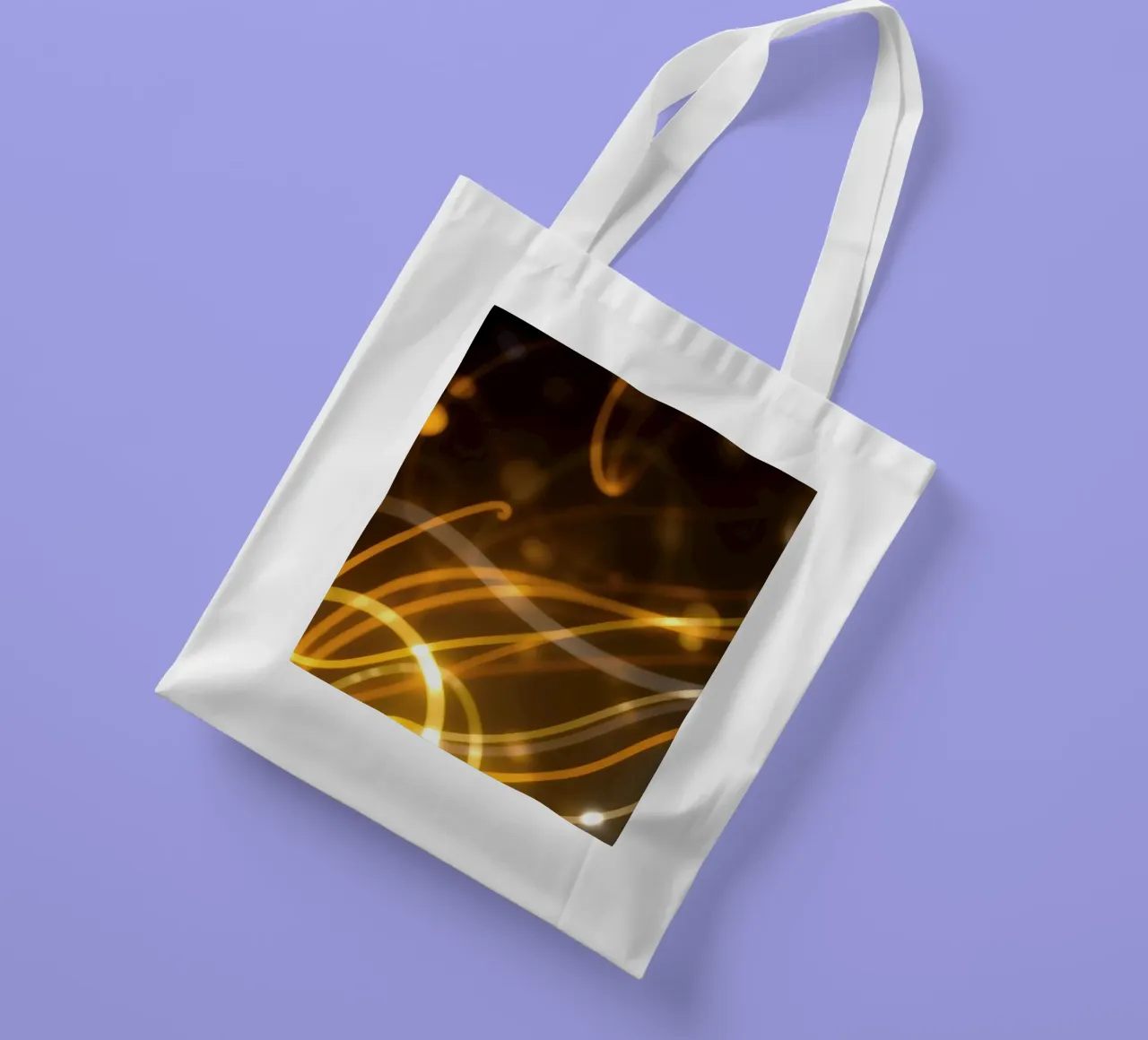 Dynamic abstract patterns of light and color atmosphere tote bag by DesignDoodle