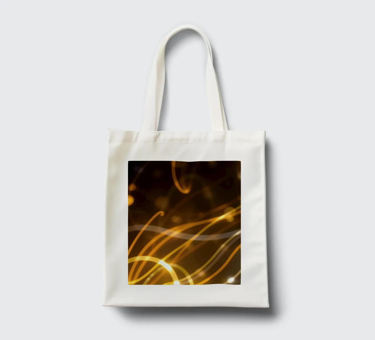 Dynamic abstract patterns of light and color atmosphere tote bag by DesignDoodle