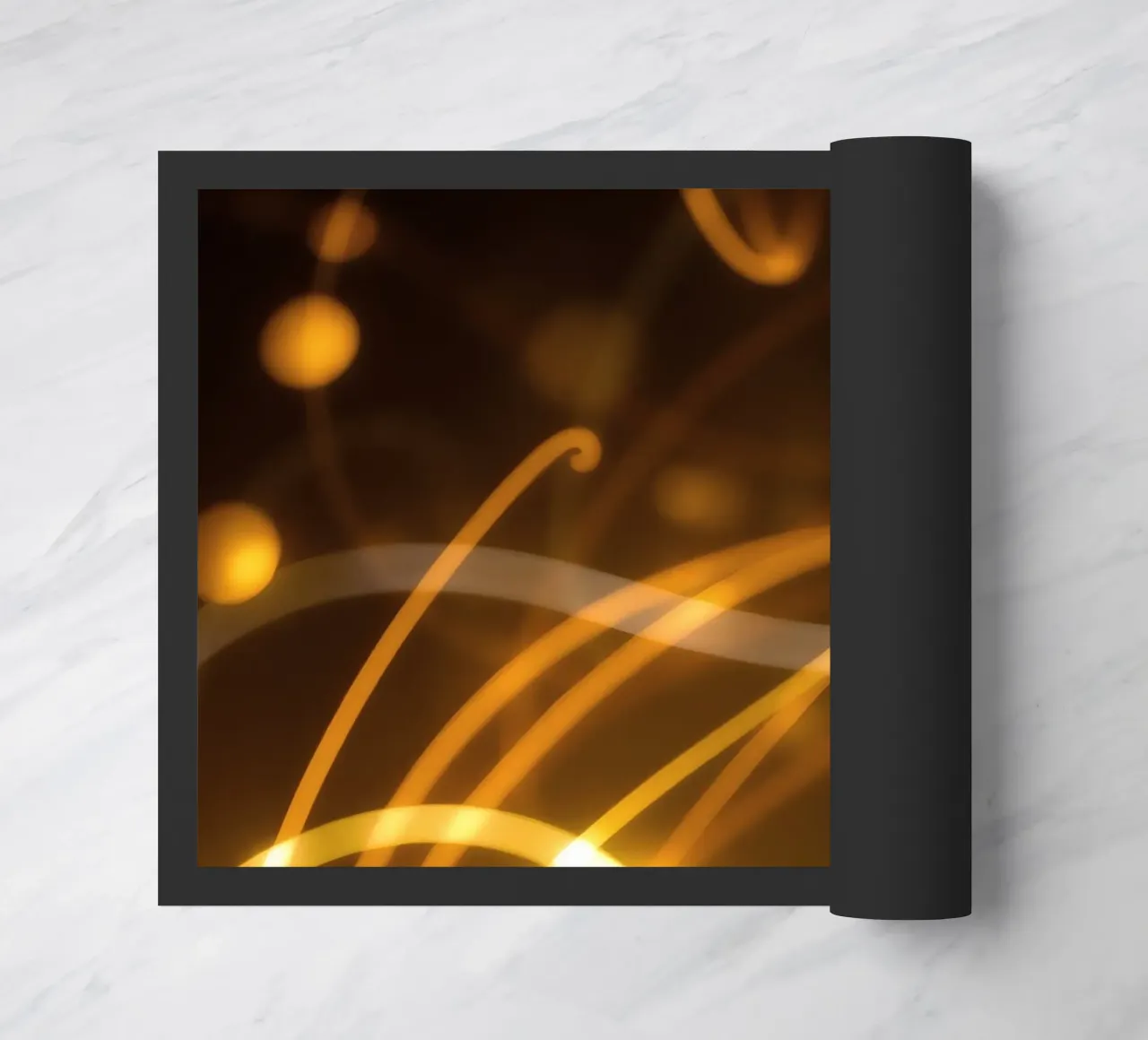 Dynamic abstract patterns of light and color atmosphere doormat by DesignDoodle