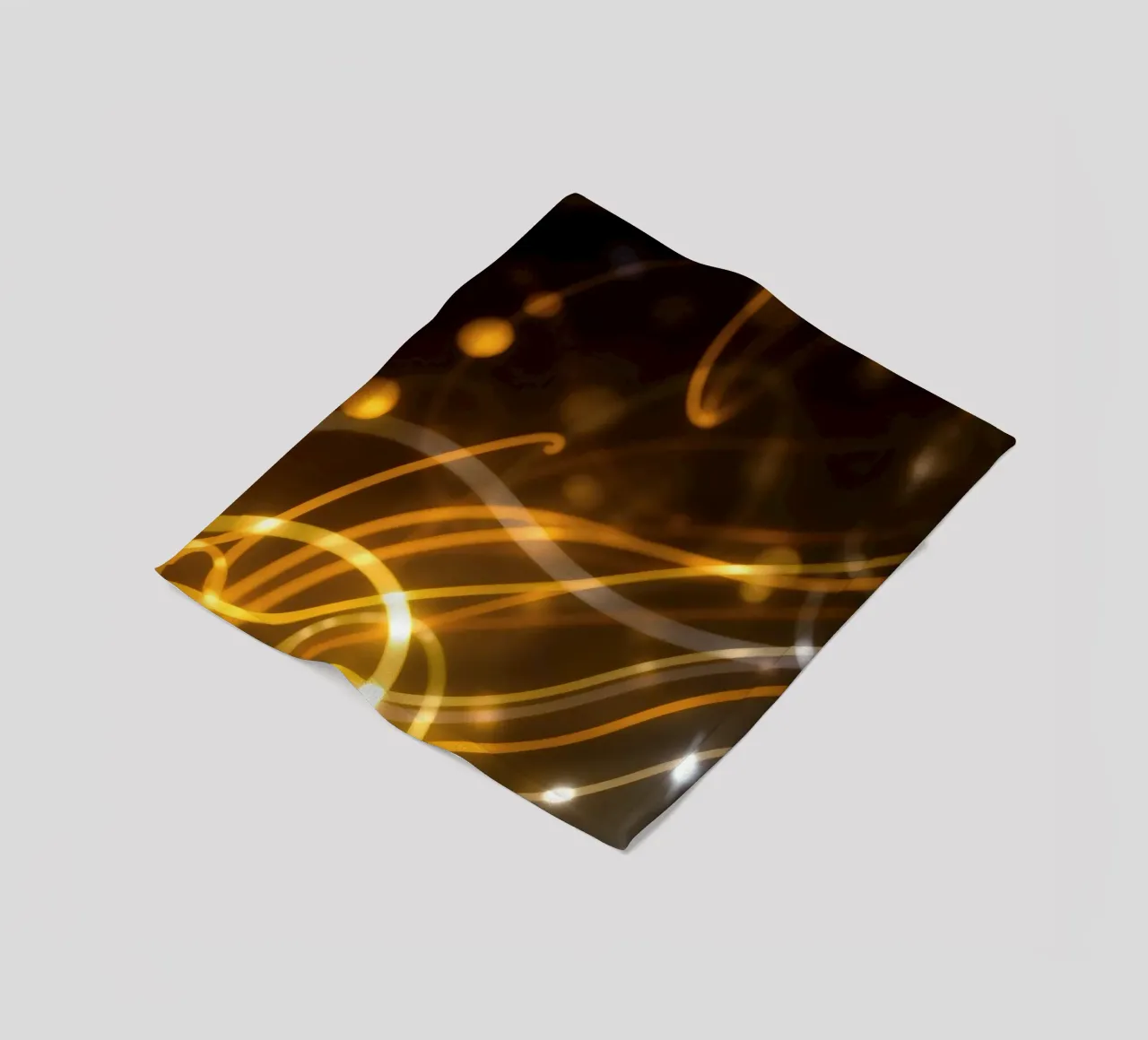 Dynamic abstract patterns of light and color atmosphere fleece blanket by DesignDoodle