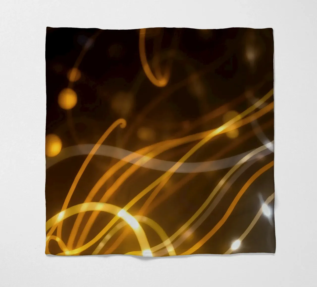 Dynamic abstract patterns of light and color atmosphere fleece blanket by DesignDoodle