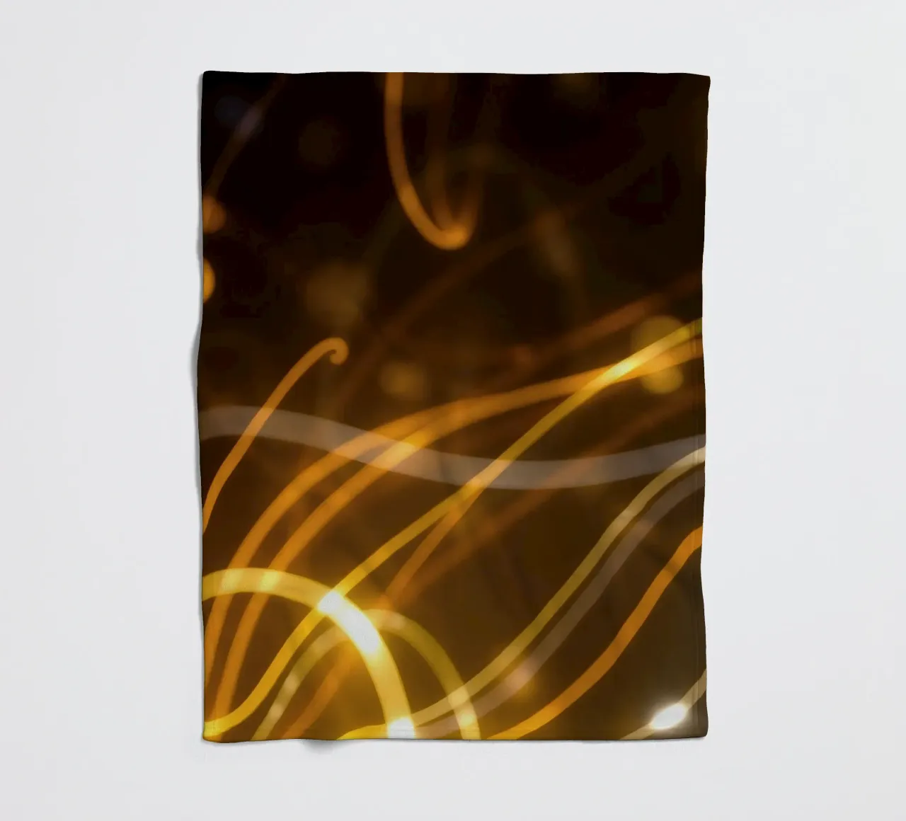 Dynamic abstract patterns of light and color atmosphere fleece blanket by DesignDoodle