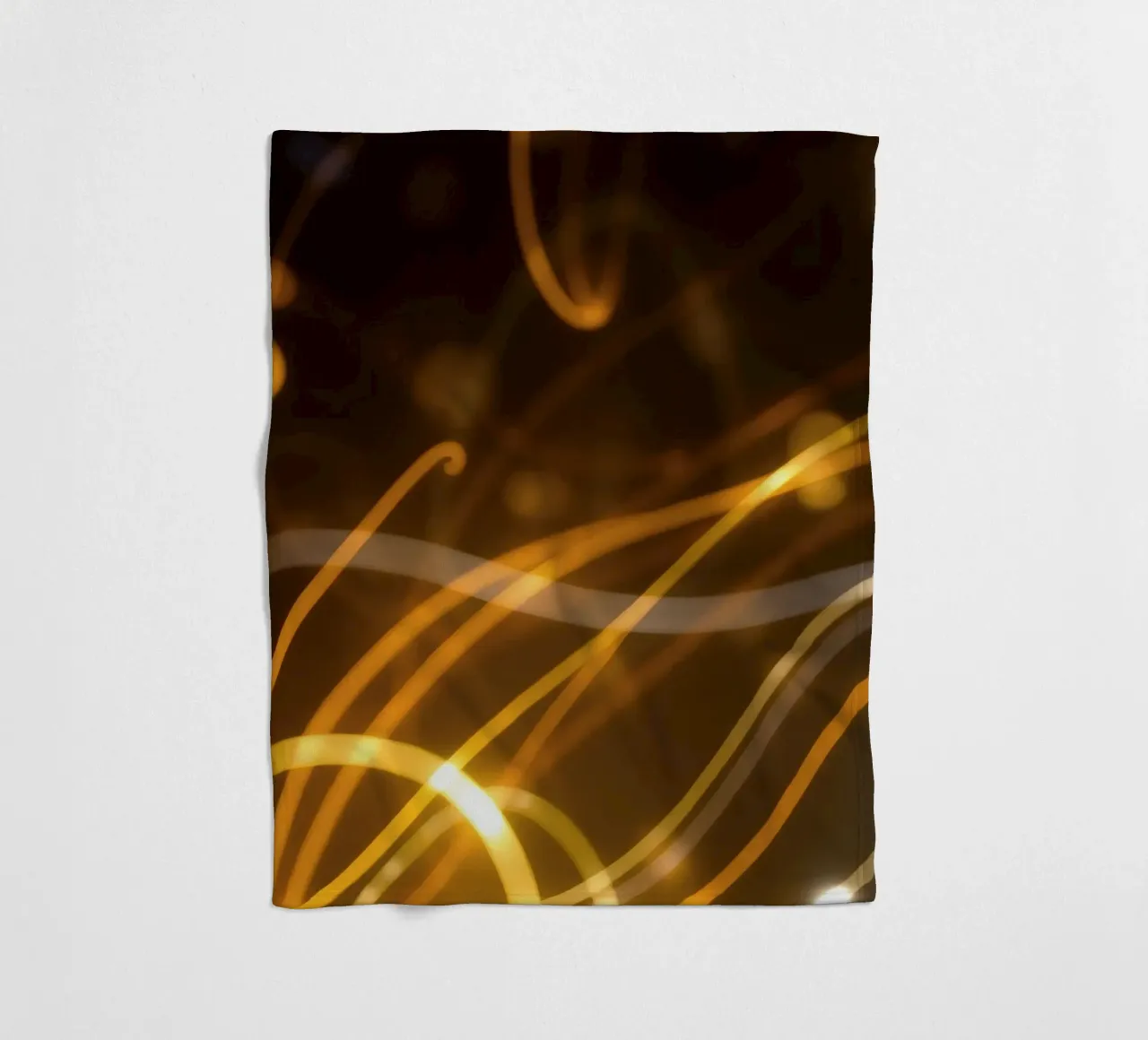 Dynamic abstract patterns of light and color atmosphere fleece blanket by DesignDoodle