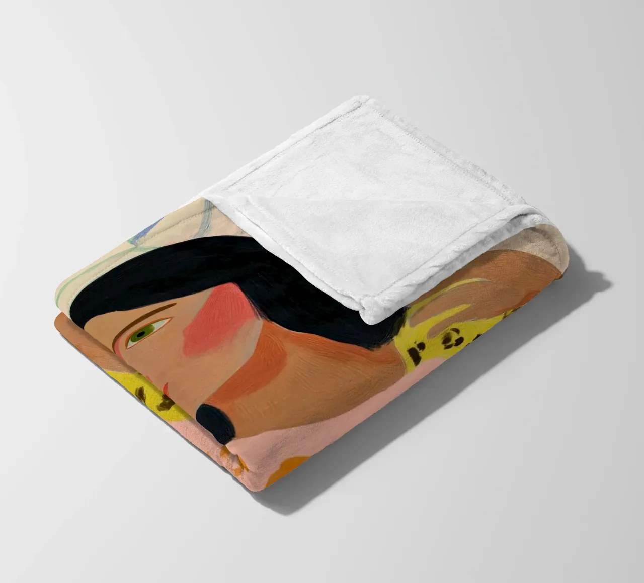 Dierenprint, Cheetah print, abstracte kleurrijke kunst fleecedeken van Boheme