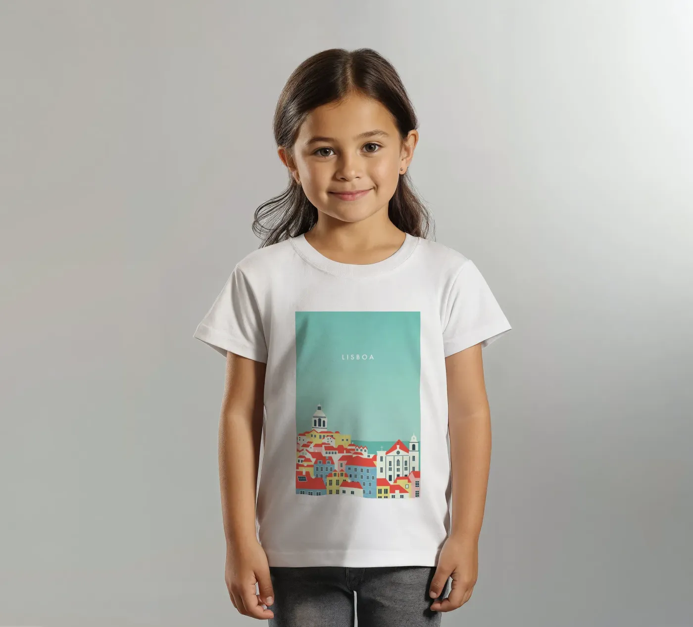Lisboa t-shirt bambini da Katinka Reinke