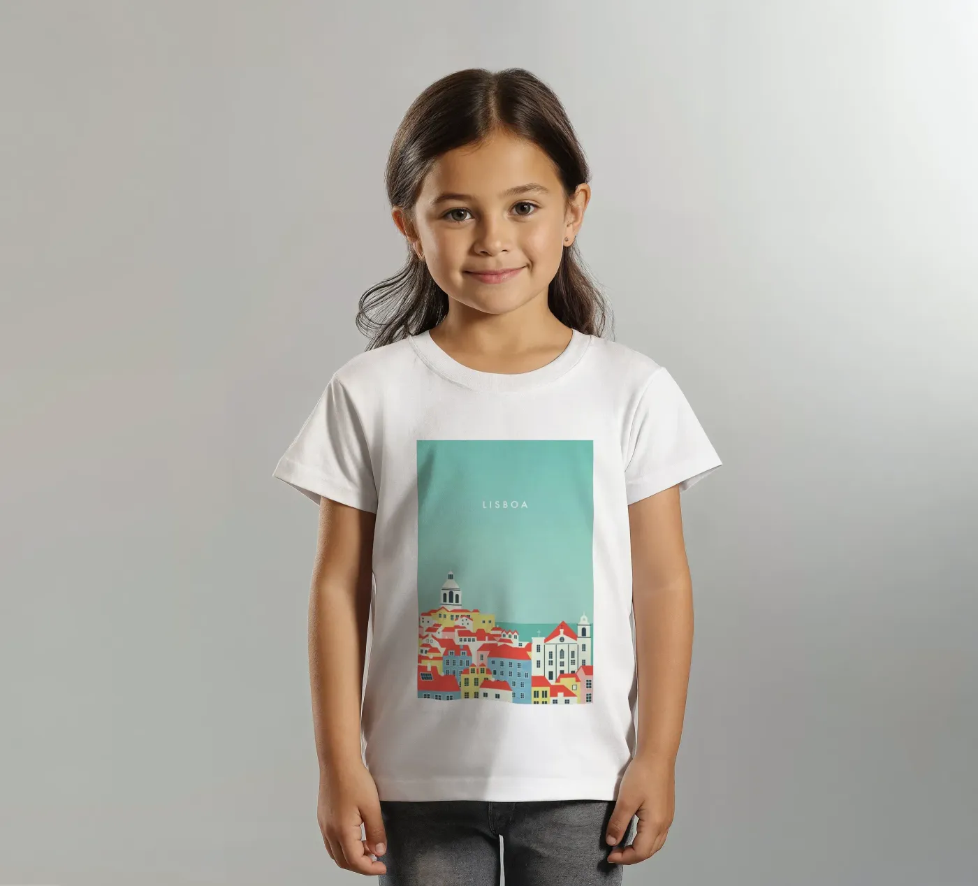 Lisboa t-shirt bambini da Katinka Reinke