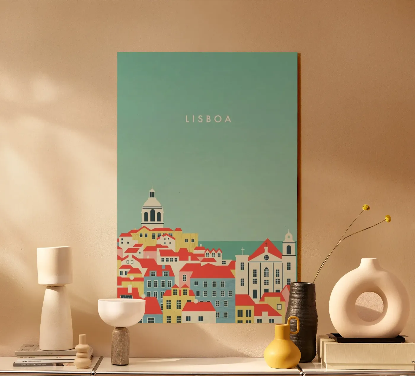 Lisboa acryl van Katinka Reinke