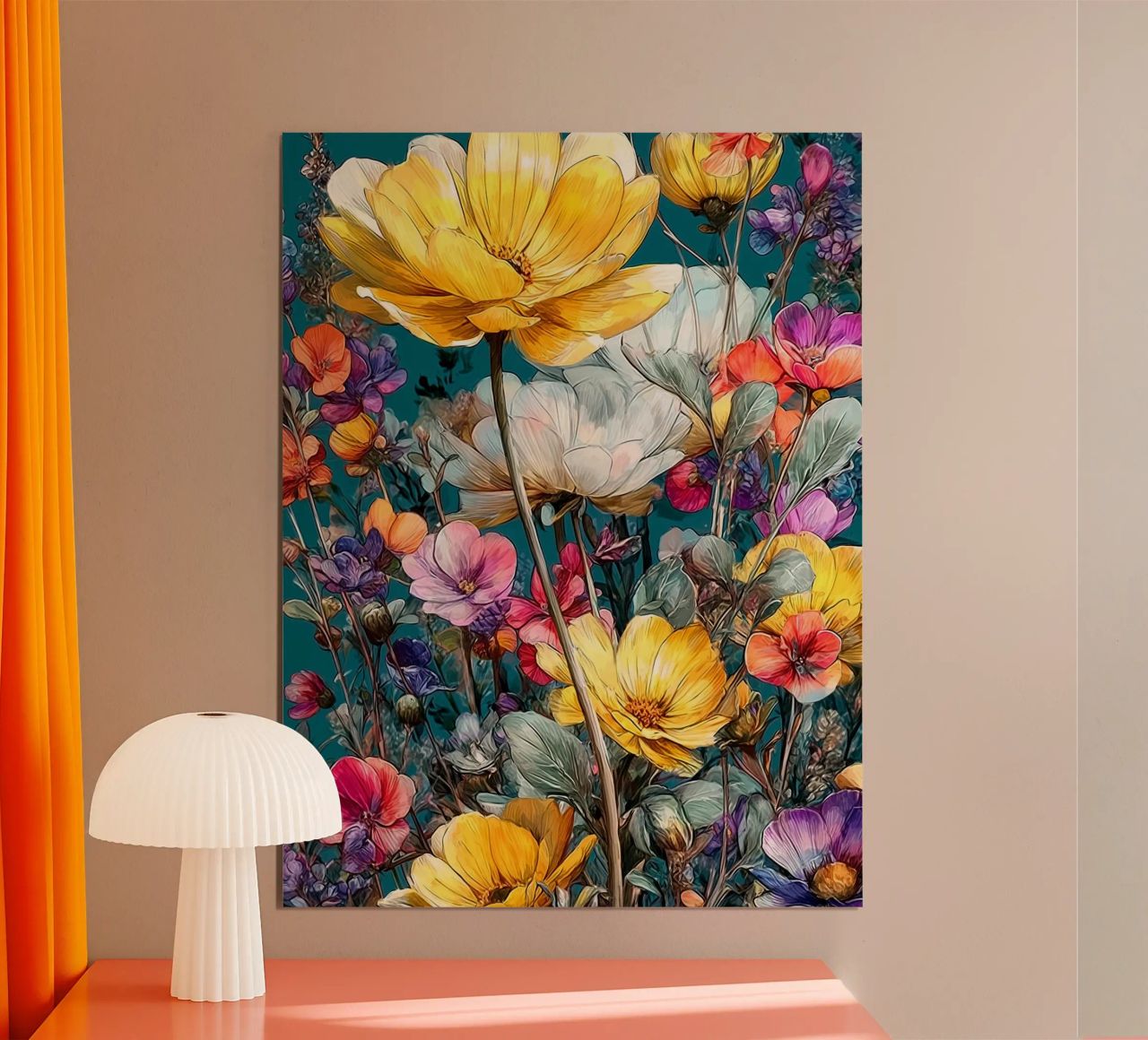 Beautiful Flower Garden A poster de Mateo